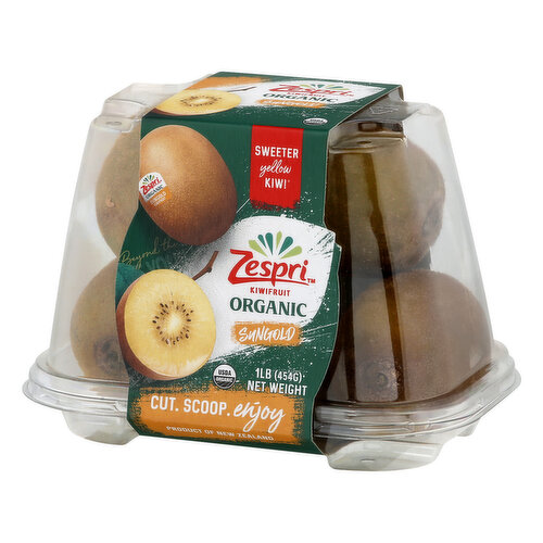 Organic Kiwi Fruit, 1 lb Clam Shell