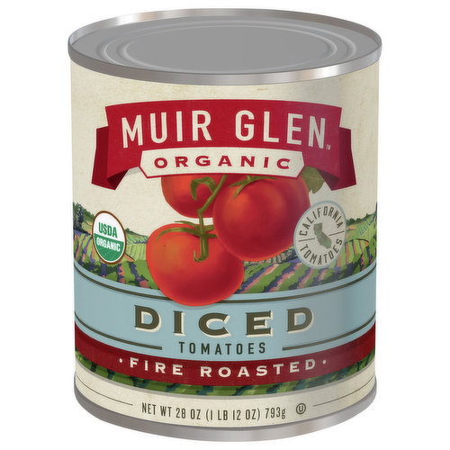 Muir Glen Organic Tomatoes, Diced, Fire Roasted