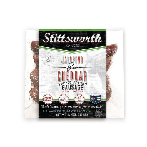 Stittsworth Jalapeno Cheddar Smoked Sausage