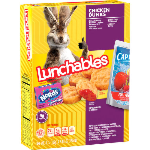 Lunchables Lunch Combinations, Chicken Strips, Boxed Meals