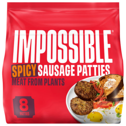 Impossible Sausage Patties, Spicy