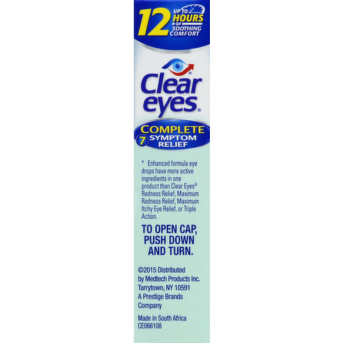 Save on Clear Eyes Triple Action Relief Redness Reliever Eye Drops  Lubricant Order Online Delivery