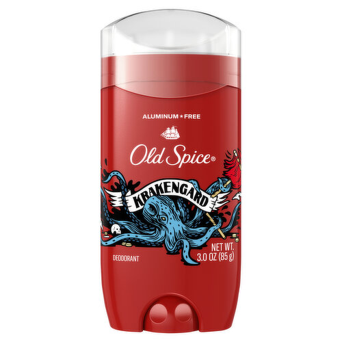 Old Spice Wild Collection Old Spice Aluminum Free Deodorant for Men, Krakengard, 48 Hr. Protection, 3.0 oz