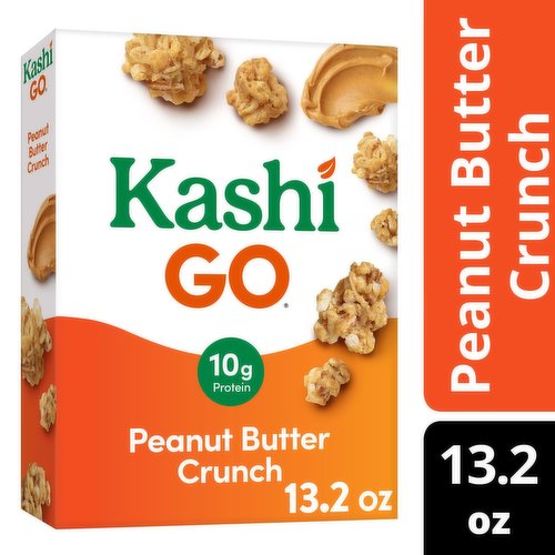 Kashi Go Cold Breakfast Cereal, Peanut Butter Crunch