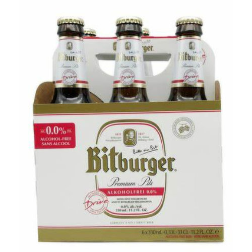 Bitburger  Non Alcoholic Premium Pils 6 Pack