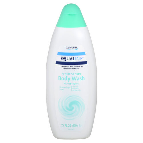 Sulfate free. Compare to Dove Sensitive Skin Nourishing Body Wash (This product is not manufactured or distributed by Unilever, the distributor of Dove Sensitive Skin Nourishing Body Wash). Hypoallergenic. Dermatologist tested. For soft smooth feeling skin. Cleanses. Nourishes. Rinses clean.