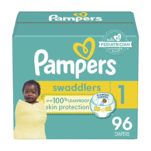 Pampers Swaddlers Swaddlers Diaper Size 1 96 Count