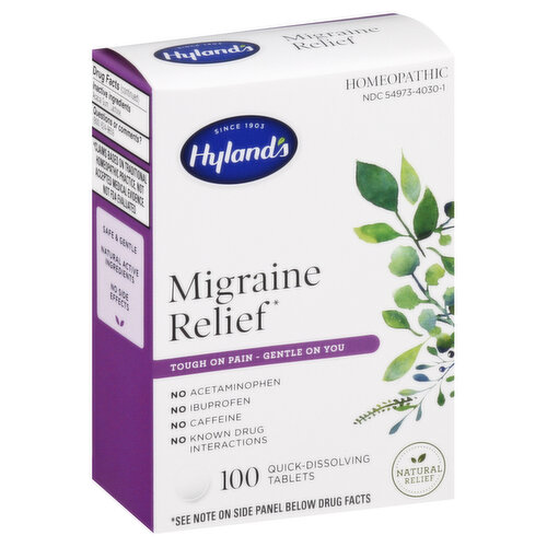 Hyland's Migraine Relief, Quick-Dissolving Tablets