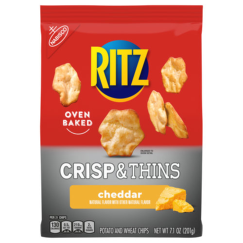 Ritz Crisp & Thins Cheddar Potato & Wheat Chips