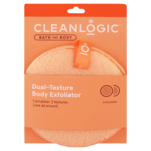 Cleanlogic Body Exfoliator, Dual-Texture