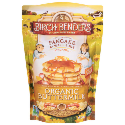 Birch Benders Pancake & Waffle Mix, Organic, Buttermilk