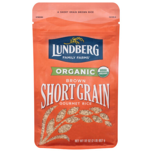 Lundberg Family Farms Rice, Gourmet, Organic, Brown, Short Grain