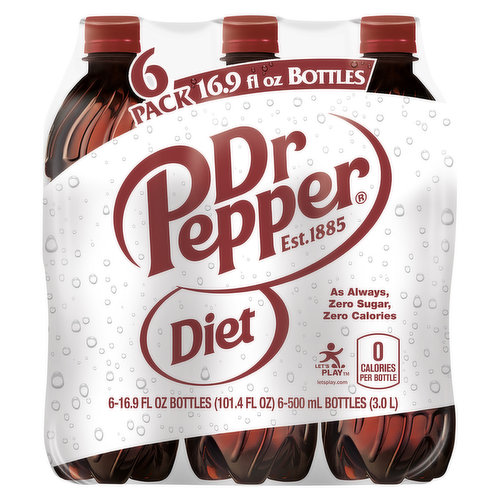 Dr. Pepper 2 Liter Soda, (Pack of 6)