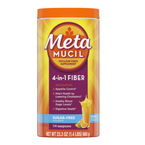 Metamucil Multi-Health Fiber Powder Orange Sugar Free