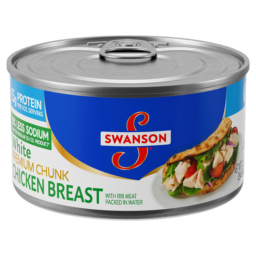 Swanson® 35% Less Sodium White Premium Chunk Canned Chicken Breast in Water