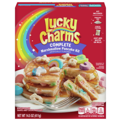 Lucky Charms Pancake Kit, Marshmallow, Complete