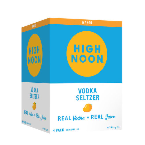 High Noon Mango Vodka Hard Seltzer 355ml Can