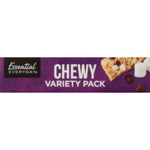 Essential Everyday Granola Bars, Chocolate Chip, Oatmeal Raisin, Peanut Butter Chocolate Chip, S'mores, Chewy, Variety Pack