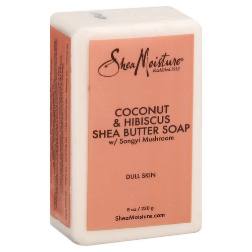 Shea Moisture Soap, Coconut & Hibiscus Shea Butter, With Songyi Mushroom, Dull Skin