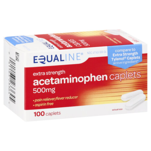 Equaline Acetaminophen, Extra Strength, 500 mg, Caplets