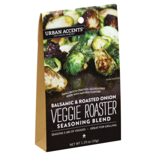 Urban Accents Veggie Roaster, Seasoning Blend, Balsamic & Roasted Onion