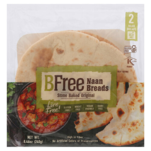 BFree Naan Breads, Stone Baked Original