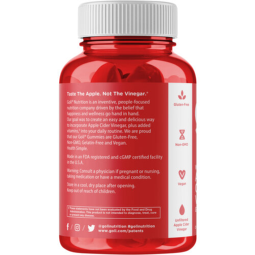 Goli Nutrition Gummies Apple Cider Vinegar