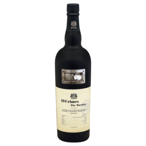 Cell security Australia. Each declared by his majesty to be punishable on conviction by transportation. Reserve. Composition - Red wine. Origin - South Eastern Australia. Color - Red. Contents - 750 ml. Vintage - 2015. From the late 1700's to the late 1800's approximately 162,000 men and women were transported via boat to a desolate island for a violation and conviction of one of 19 crimes. The Warden celebrates those who cleverly ruled these cunning convicts with top guard, using them as a source of labour to build public facilities - transforming them into colonists who forged a new country brick by brick. These men and women, both the incarcerated and their custodians, were the building blocks of the nation we would come to know as Australia. Contact us with questions or comments at www.19Crimes.com. Imported and bottled by TWE Imports, Napa, CA. Alc by cont 14.5%. Product of - Australia. Wine of Australia.