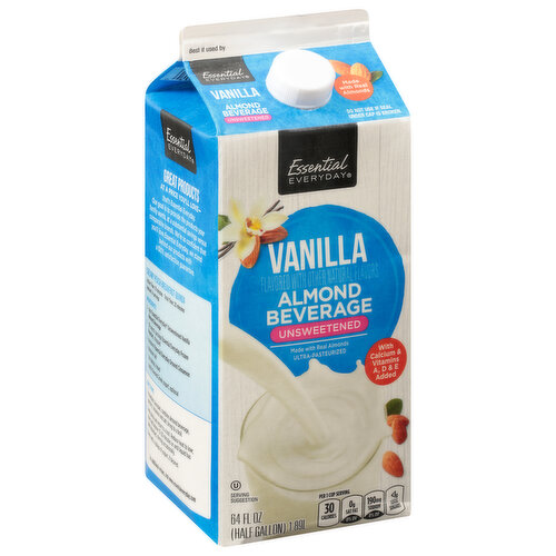 Essential Everyday Almond Beverage, Vanilla, Unsweetened