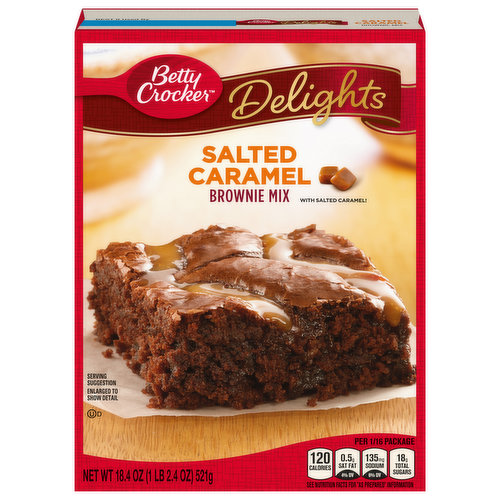 Betty Crocker Delights Brownie Mix, Salted Caramel