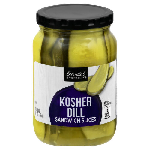 ESSENTIAL EVERYDAY Kosher Dill, Sandwich Slices