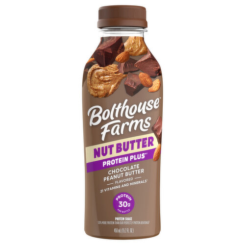 Bolthouse Farms Protein Plus Protein Shake, Chocolate Peanut Butter, Nut Butter