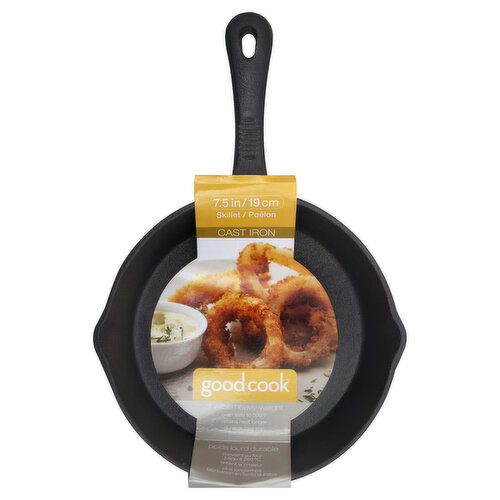 Good Cook Skillet Pan, Cast Iron, 7.5 In