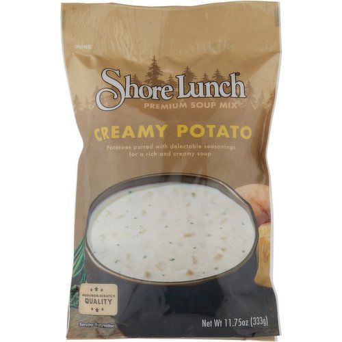 Premium, made from scratch quality. Easy preparation. Great value, each pouch of mix yields 1/2 gallon of soup.