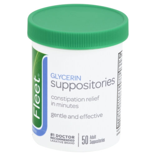 2 Pack- Fleet Glycerin Suppositories for Constipation Relief Adult