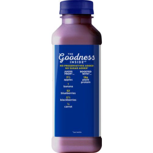 Naked Juice Blue Machine No Sugar Added 100% Juice Smoothie Drink