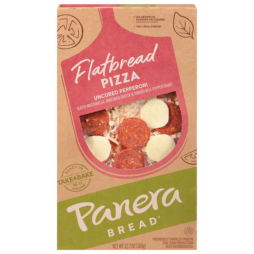 Panera Bread Uncured Pepperoni Flatbread Pizza