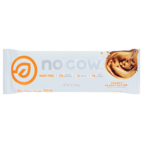 No Cow Protein Bar, Chunky Peanut Butter