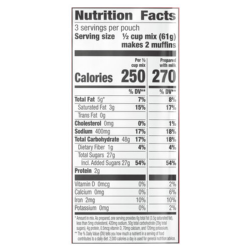 Betty Crocker Muffin Mix, Chocolate Chip
