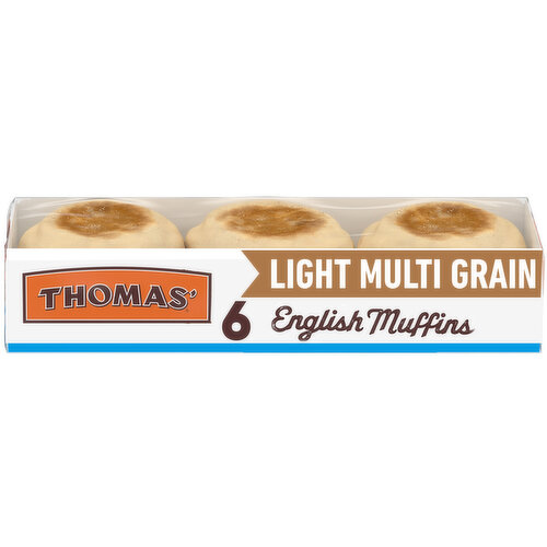 Thomas' Light Multi-Grain English Muffins, 6 count