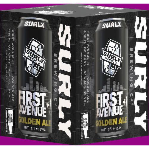 Surly Brewing Co First Ave Golden Ale 4 Pack