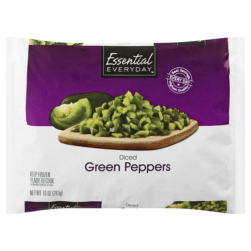 Essential Everyday Green Peppers, Diced