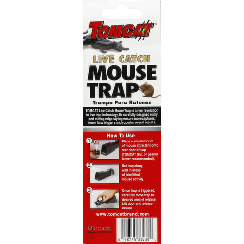 TomCat Live Catch Mouse Trap Plastic