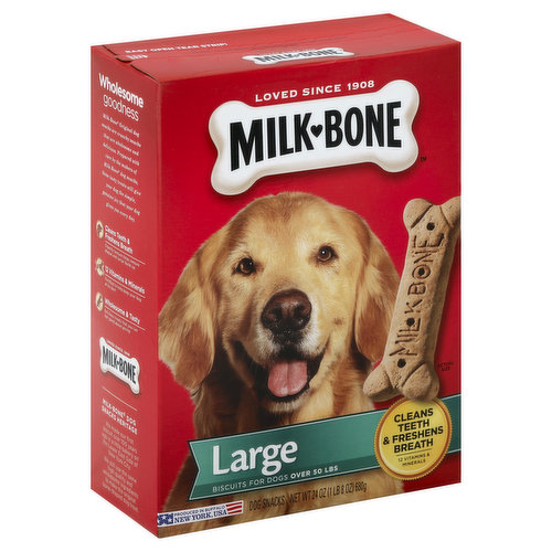 Milk-Bone Dog Snacks, Large, Biscuits, for Dogs Over 50 lbs