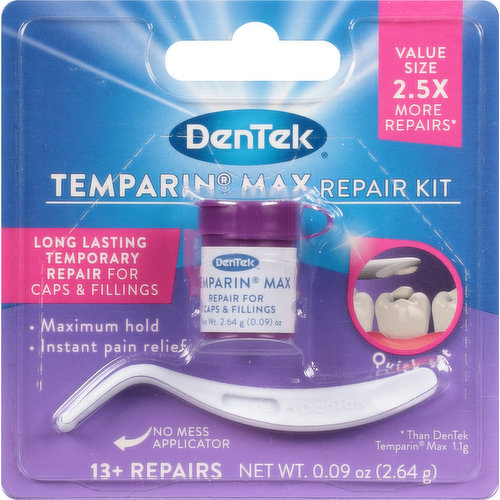 Dentek Essentials Temporary Tooth Repair Kit For Lost Fillings