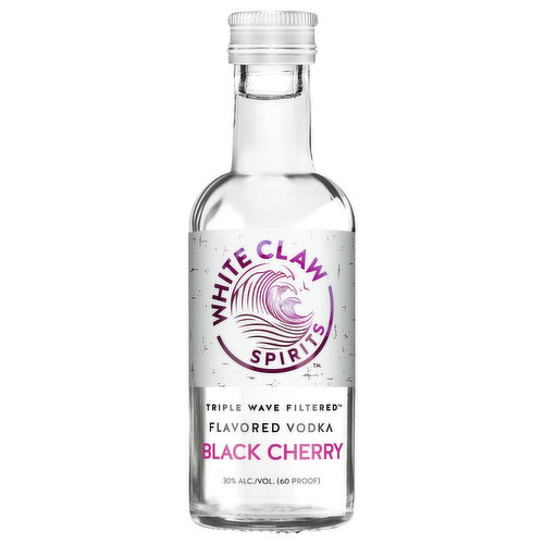 White Claw Spirits Vodka, Flavored, Triple Wave Filtered, Black Cherry