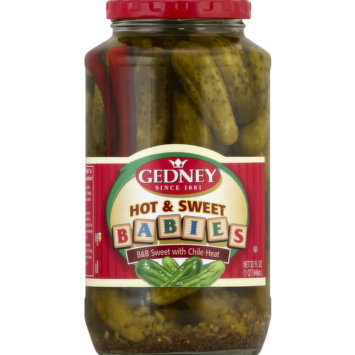 Gedney Pickles, Hot & Sweet, Babies