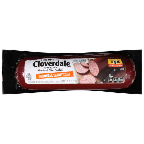 Cloverdale Summer Sausage, Original Tangy