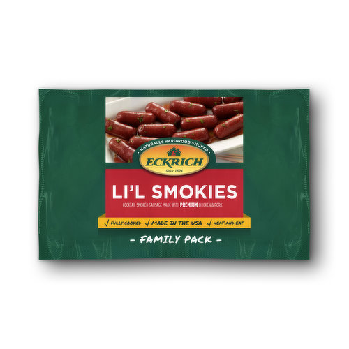 Eckrich Li'l Smokies Cocktail Smoked Sausage Links