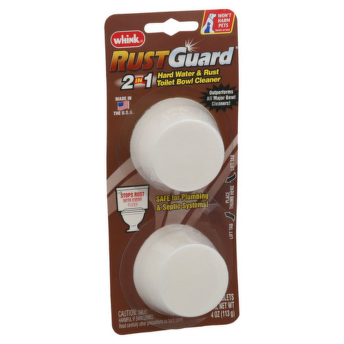 Whink Rust Guard Toilet Bowl Cleaner, Hard Water & Rust, 2 in 1